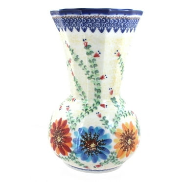 Blue Rose Polish Pottery Ariel Vase Blue Rose Polish Pottery Ariel Vase